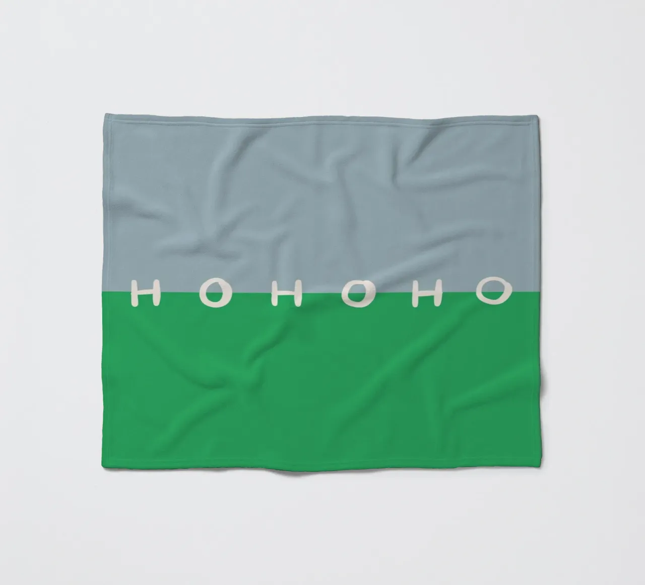Hohoho Color Block Grün coperta in pile da Sophie Augustin Illustration