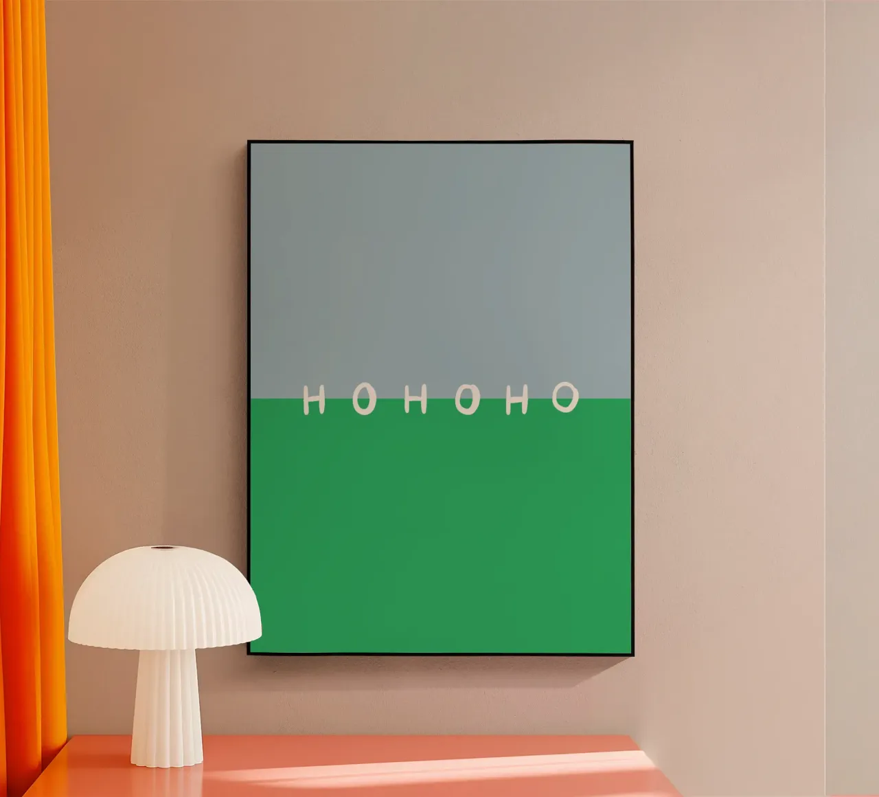 Hohoho Color Block Grün plexiglass da Sophie Augustin Illustration