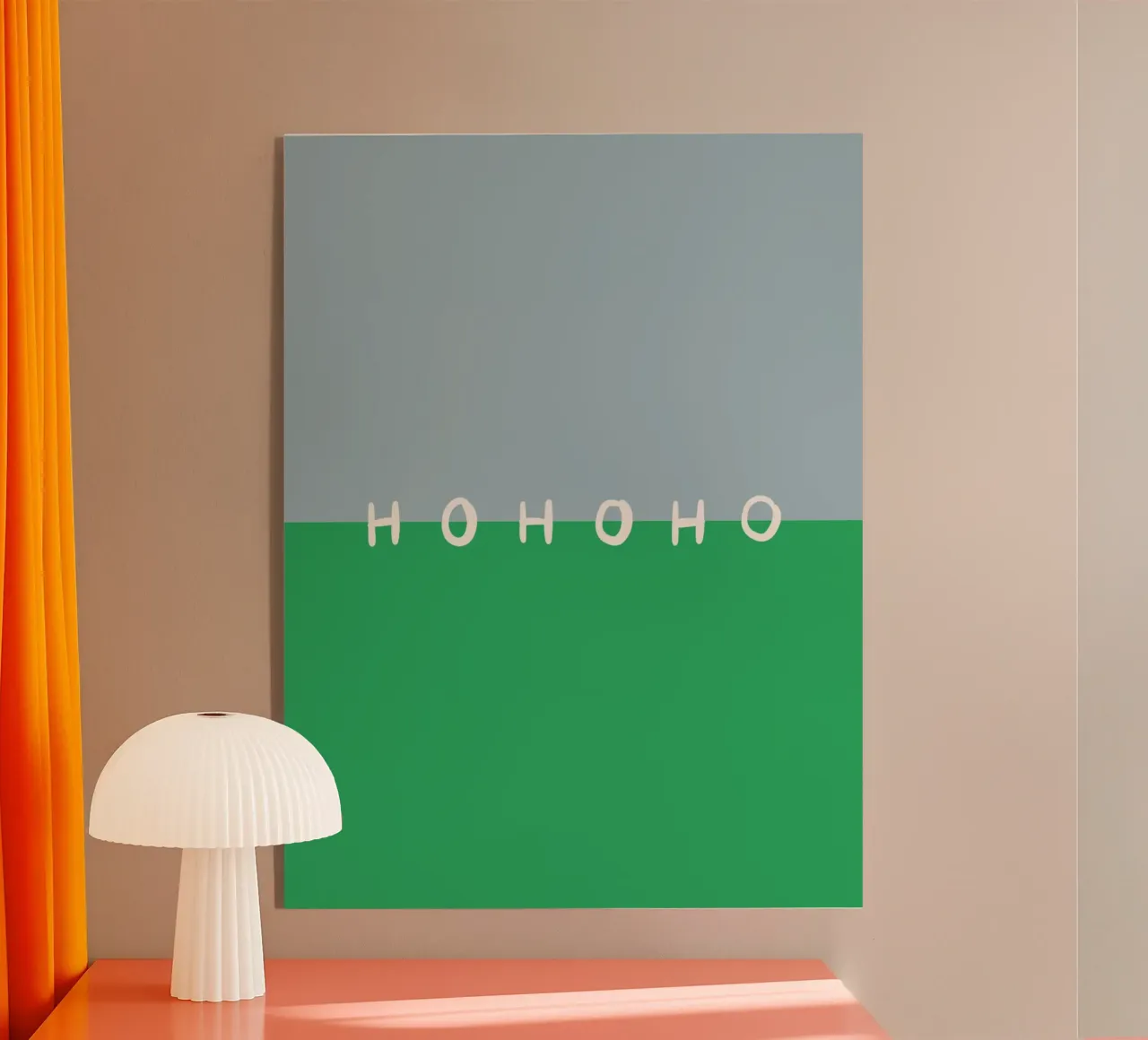 Hohoho Color Block Grün plexiglass da Sophie Augustin Illustration