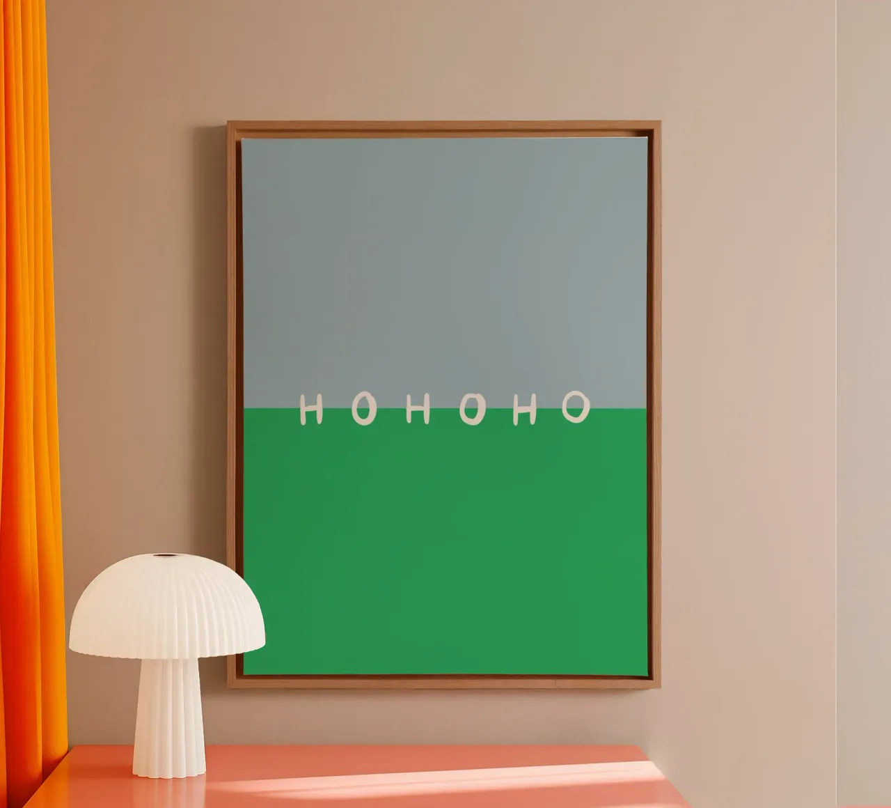 Hohoho Color Block Grün lienzo de Sophie Augustin Illustration