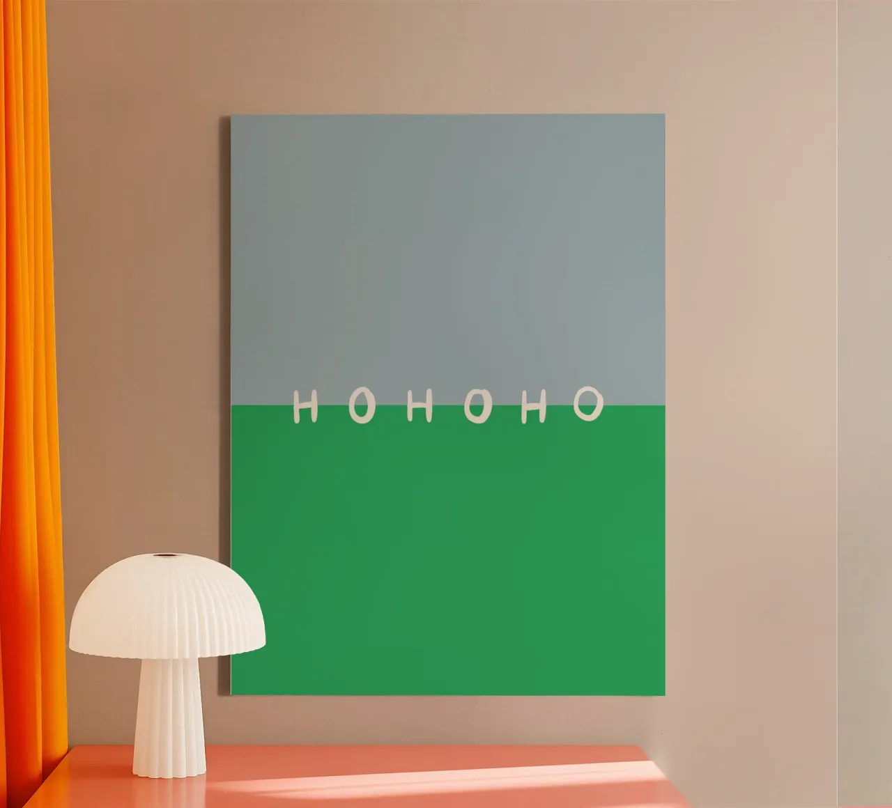 Hohoho Color Block Grün lienzo de Sophie Augustin Illustration