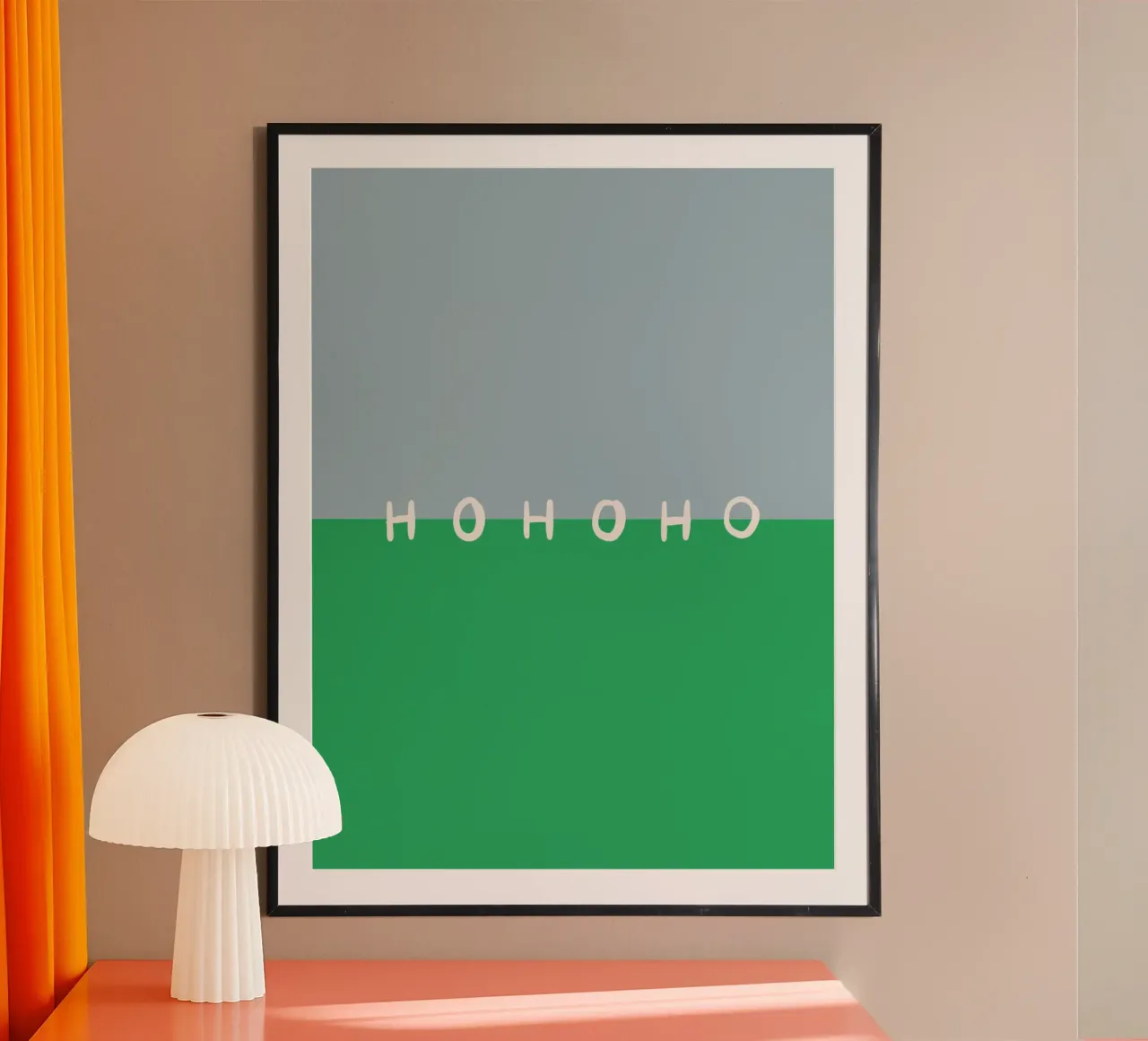 Hohoho Color Block Grün carta hahnemühle da Sophie Augustin Illustration