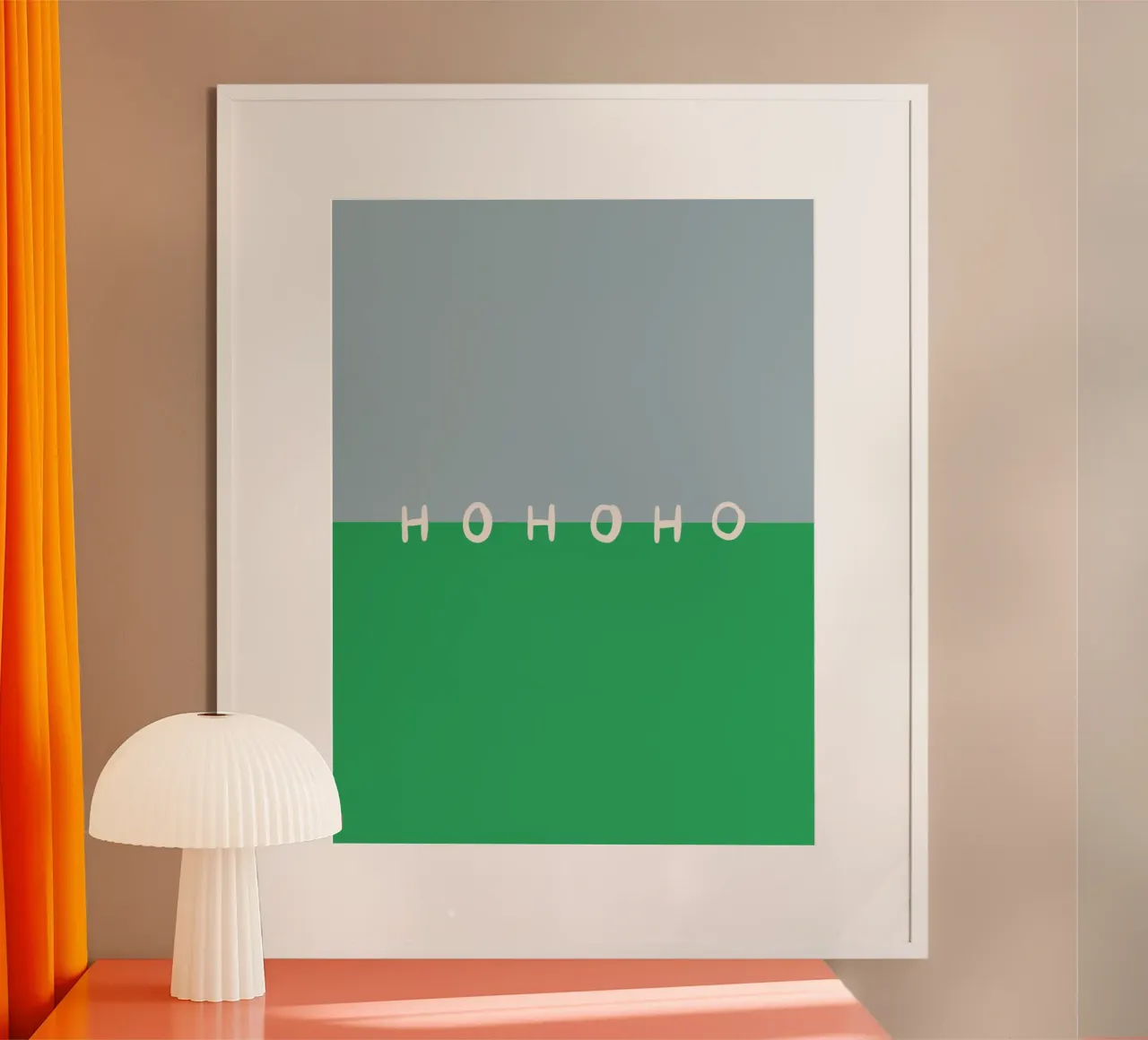 Hohoho Color Block Grün carta hahnemühle da Sophie Augustin Illustration