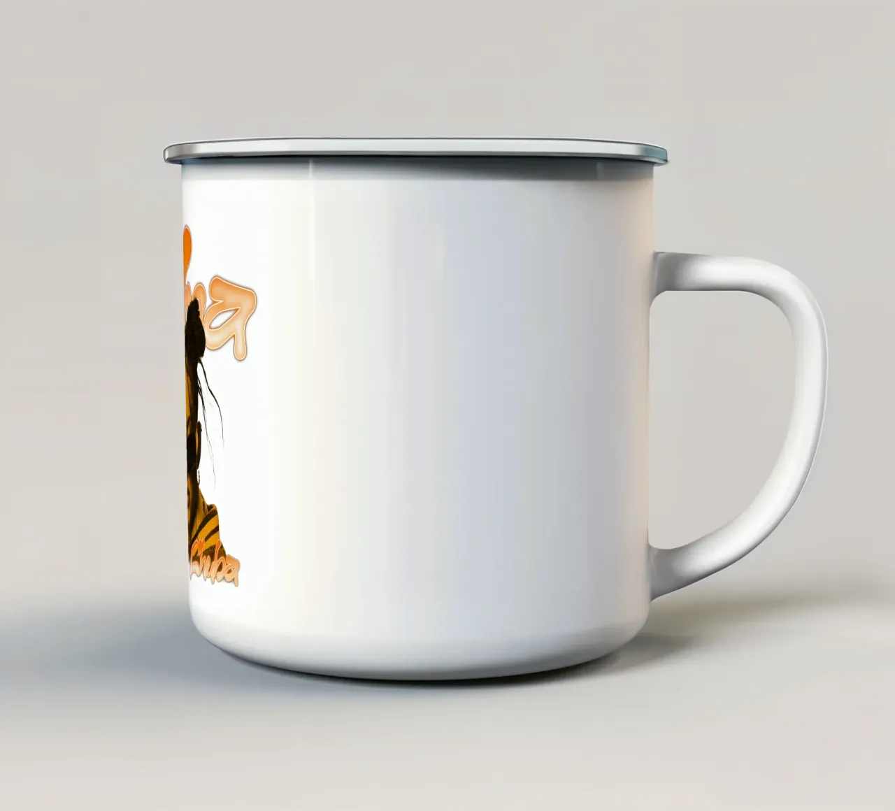 Nina Chuba - Mango con peperoncino in vetro tazza in smalto da igoshartwrks