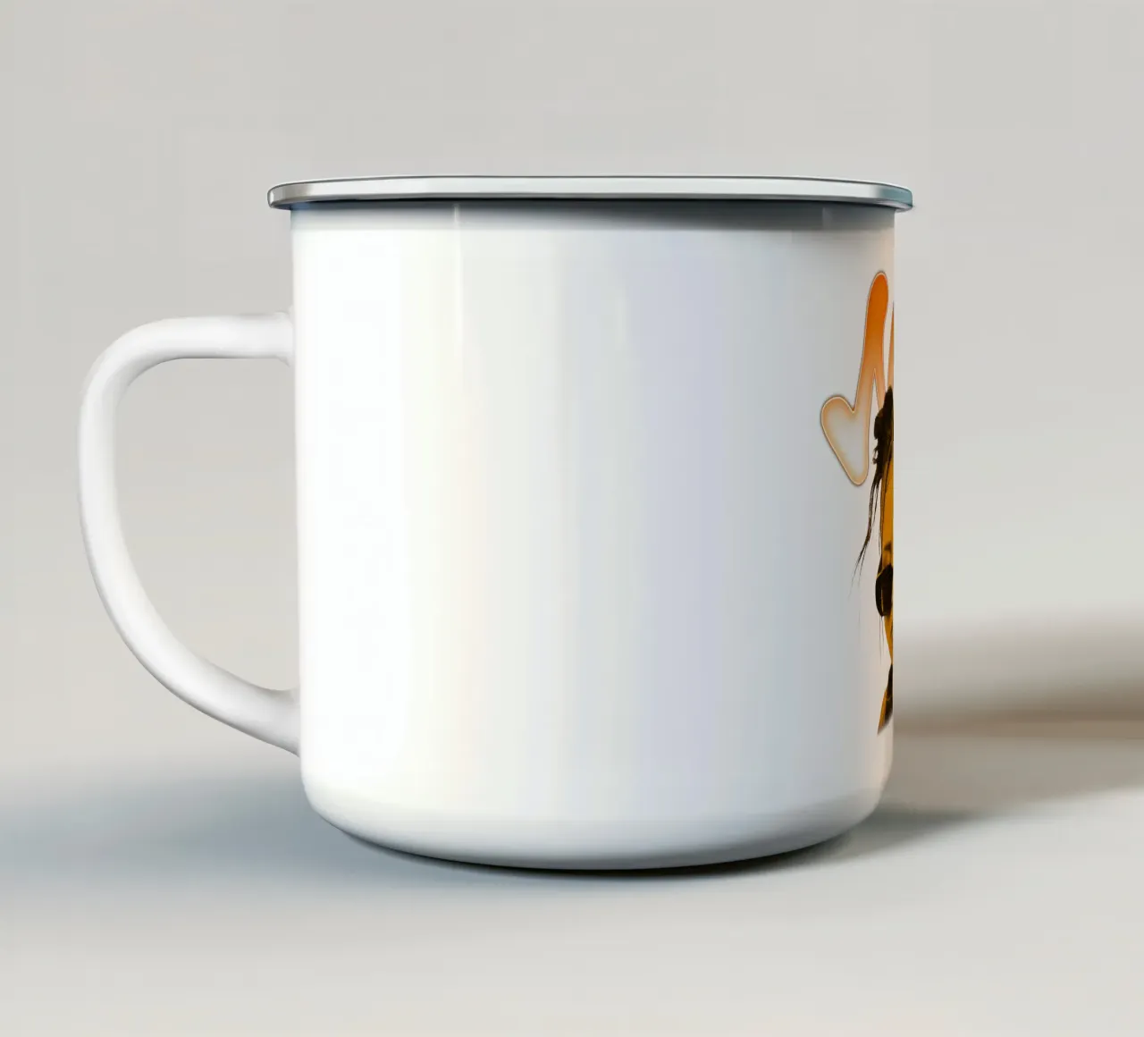 Nina Chuba - Mango con peperoncino in vetro tazza in smalto da igoshartwrks