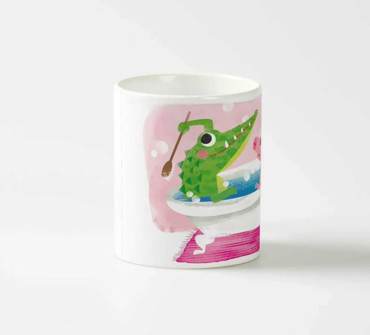 Coccodrillo e maiale 02 tazza in ceramica da Looks n Brains
