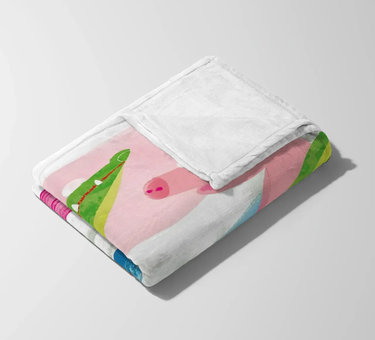 Coccodrillo e maiale 02 coperta in pile da Looks n Brains