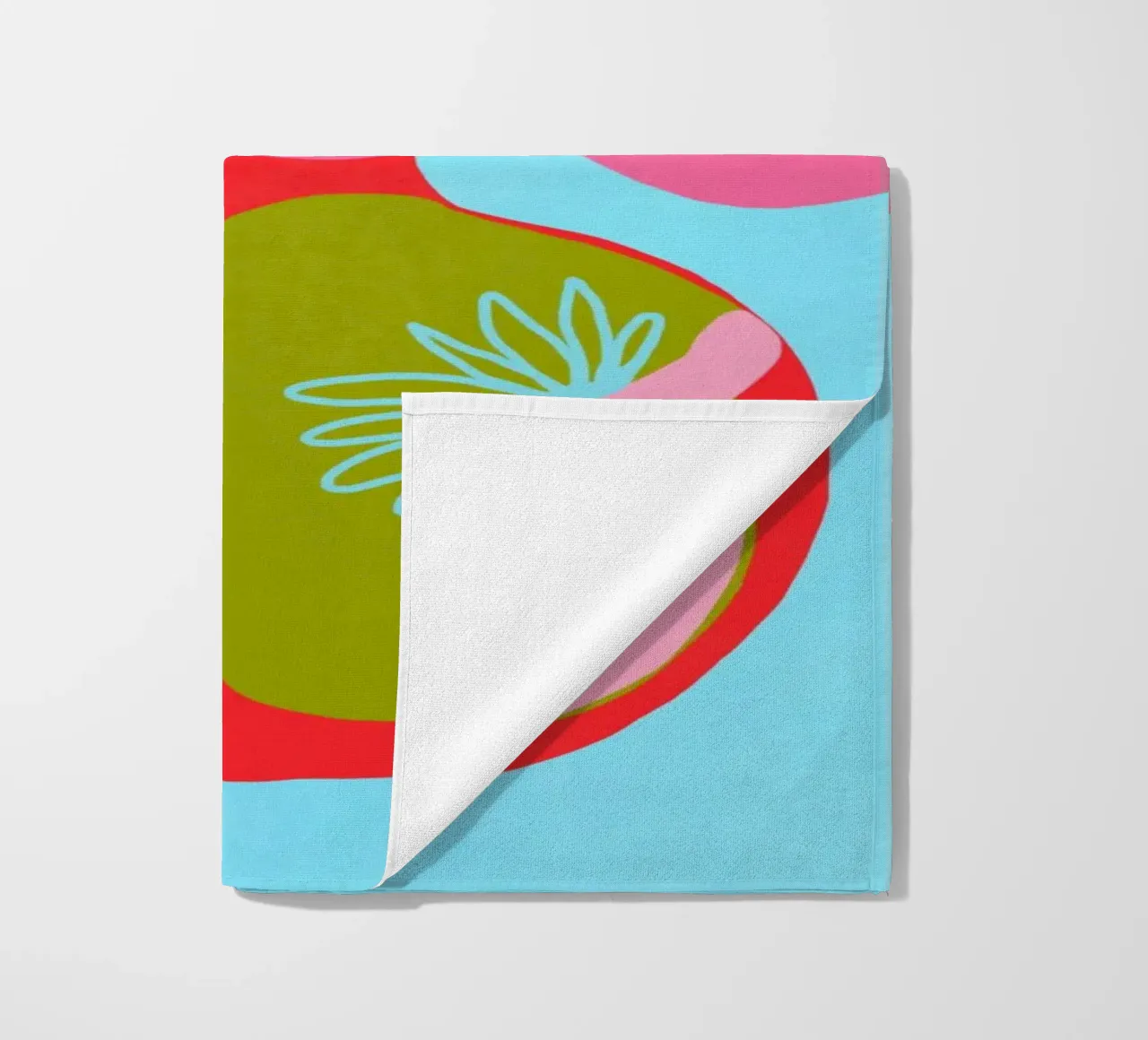 Un giocoso splendore floreale telo mare da Carinaprint