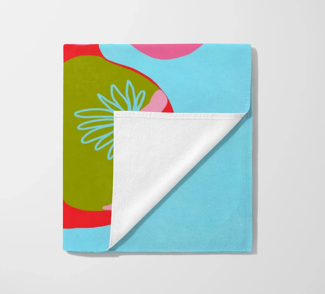 Un giocoso splendore floreale telo mare da Carinaprint