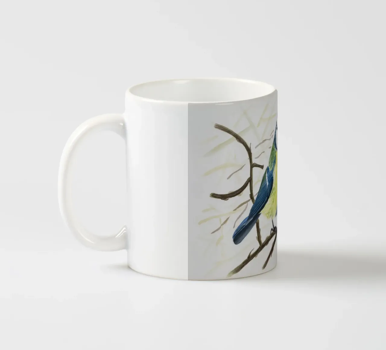 Cinciarella blu tazza in ceramica da Barbara Buderath Illustrationen