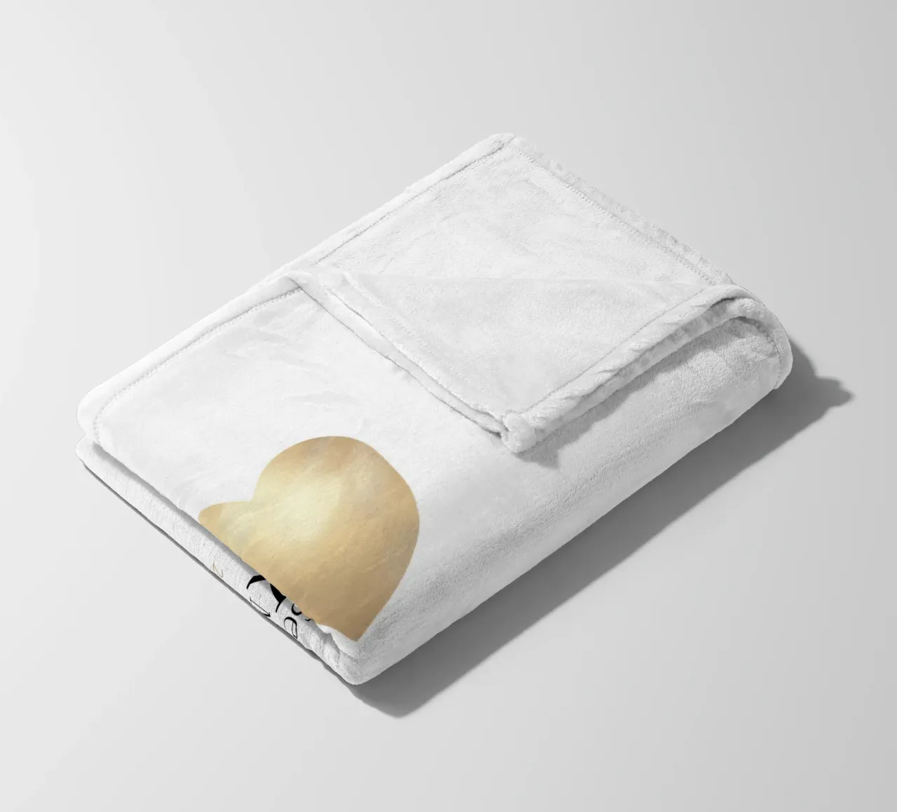 Gepersonaliseerd ontwerp met namen & datum - Elegant goud fleecedeken van Imaginative