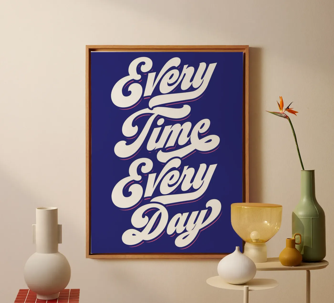 Every Time canvas by Tamsen Design