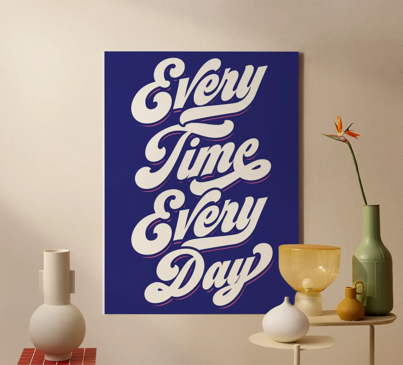 Every Time canvas by Tamsen Design