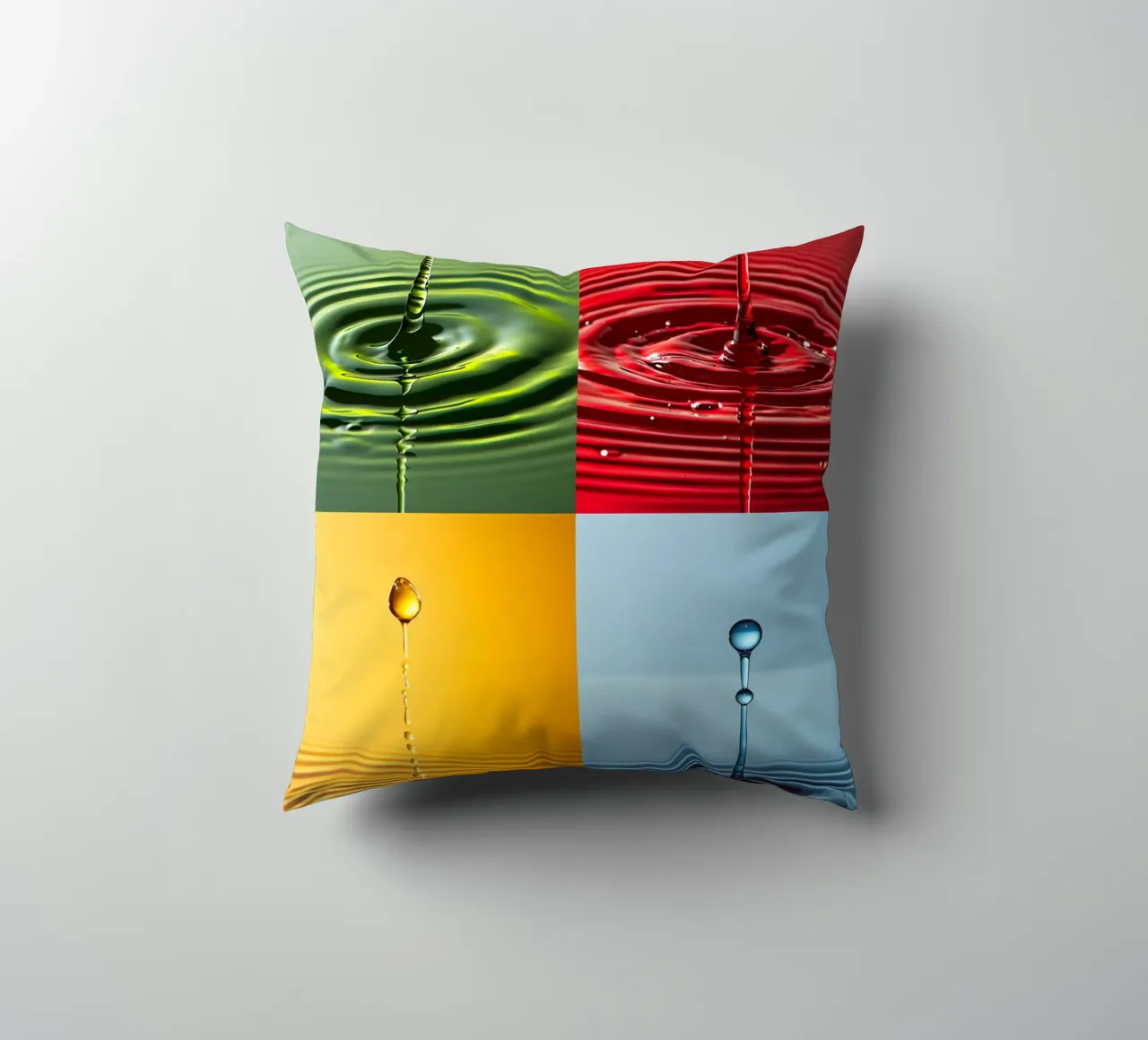 4 gocce per Andy Warhol cuscino da M-Ulrich-Digital Art