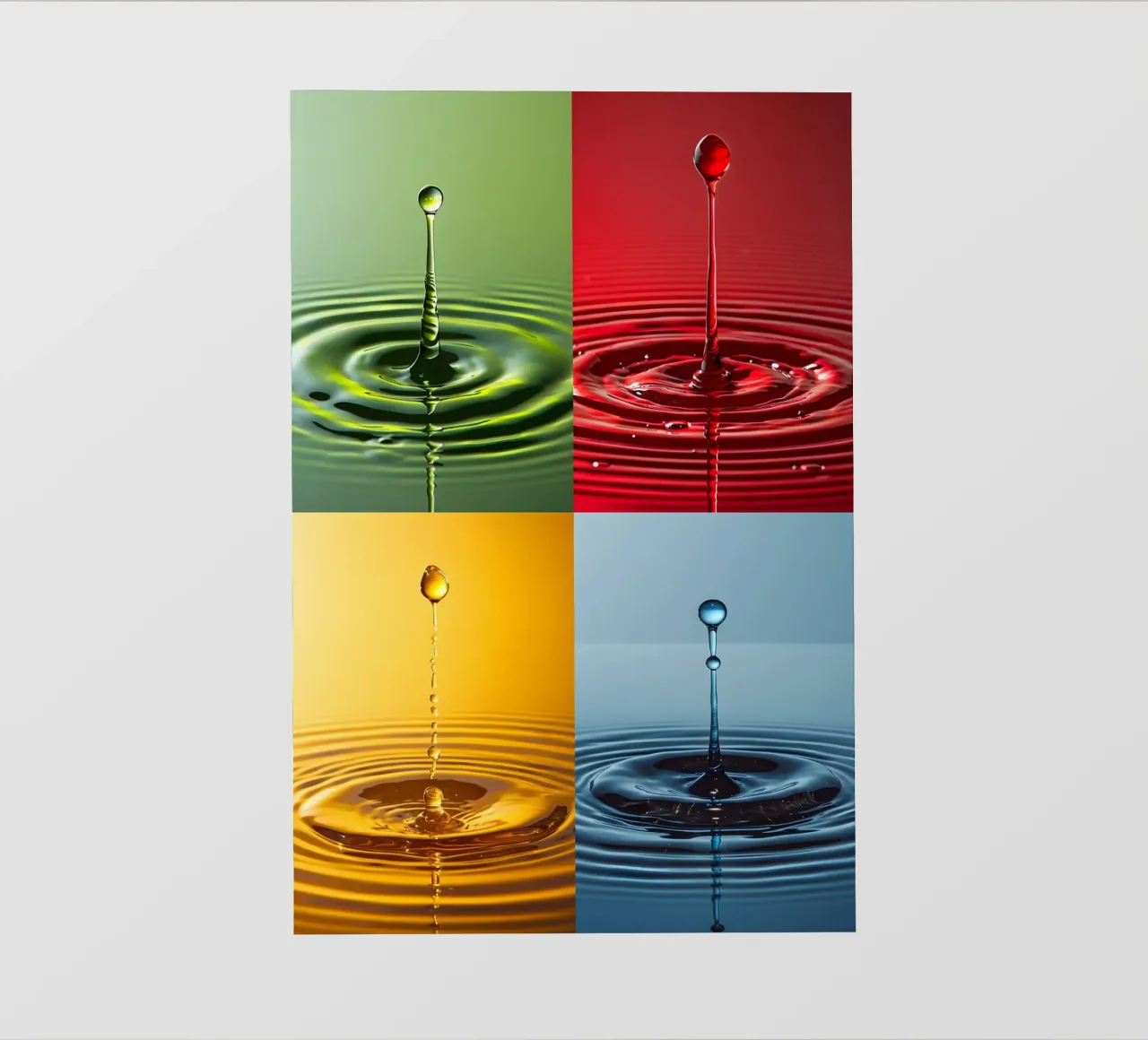 4 gocce per Andy Warhol telo in pvc da M-Ulrich-Digital Art