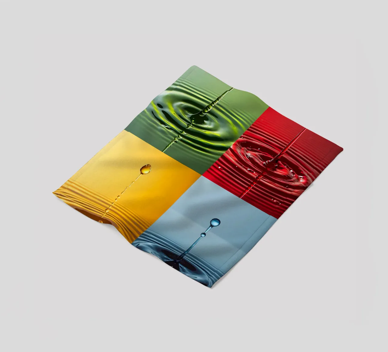 4 gocce per Andy Warhol coperta in pile da M-Ulrich-Digital Art