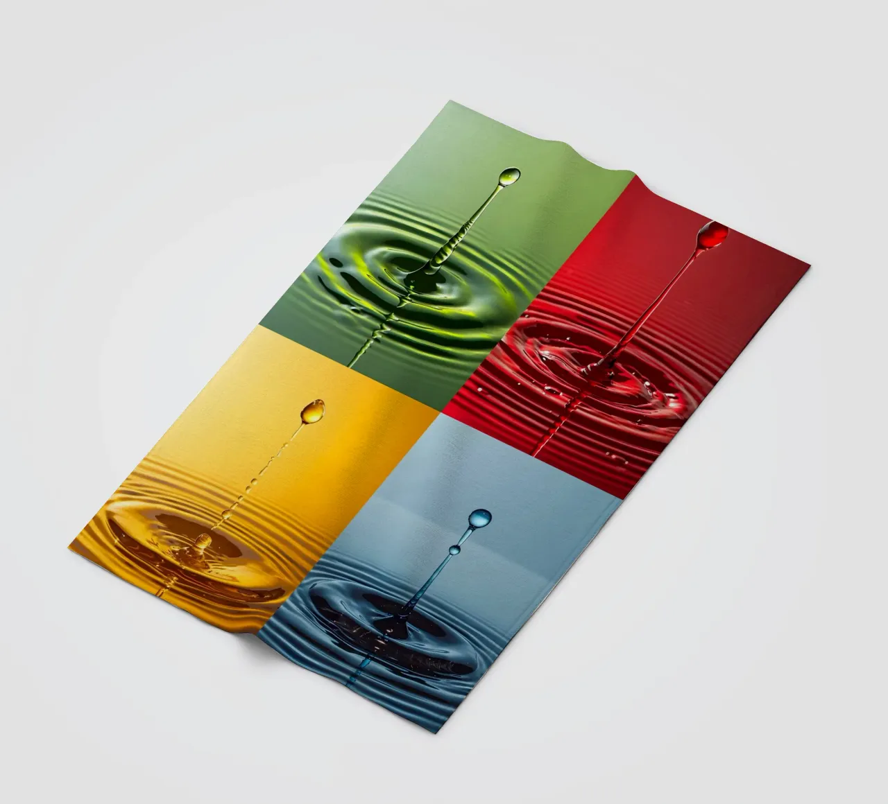 4 gocce per Andy Warhol coperta in pile da M-Ulrich-Digital Art