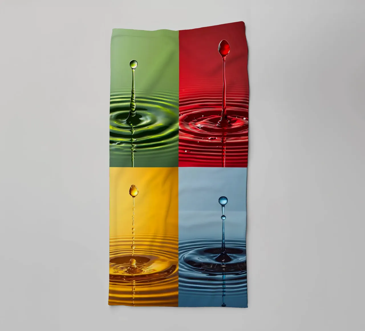 4 drops for Andy Warhol towel by M-Ulrich-Digital Art