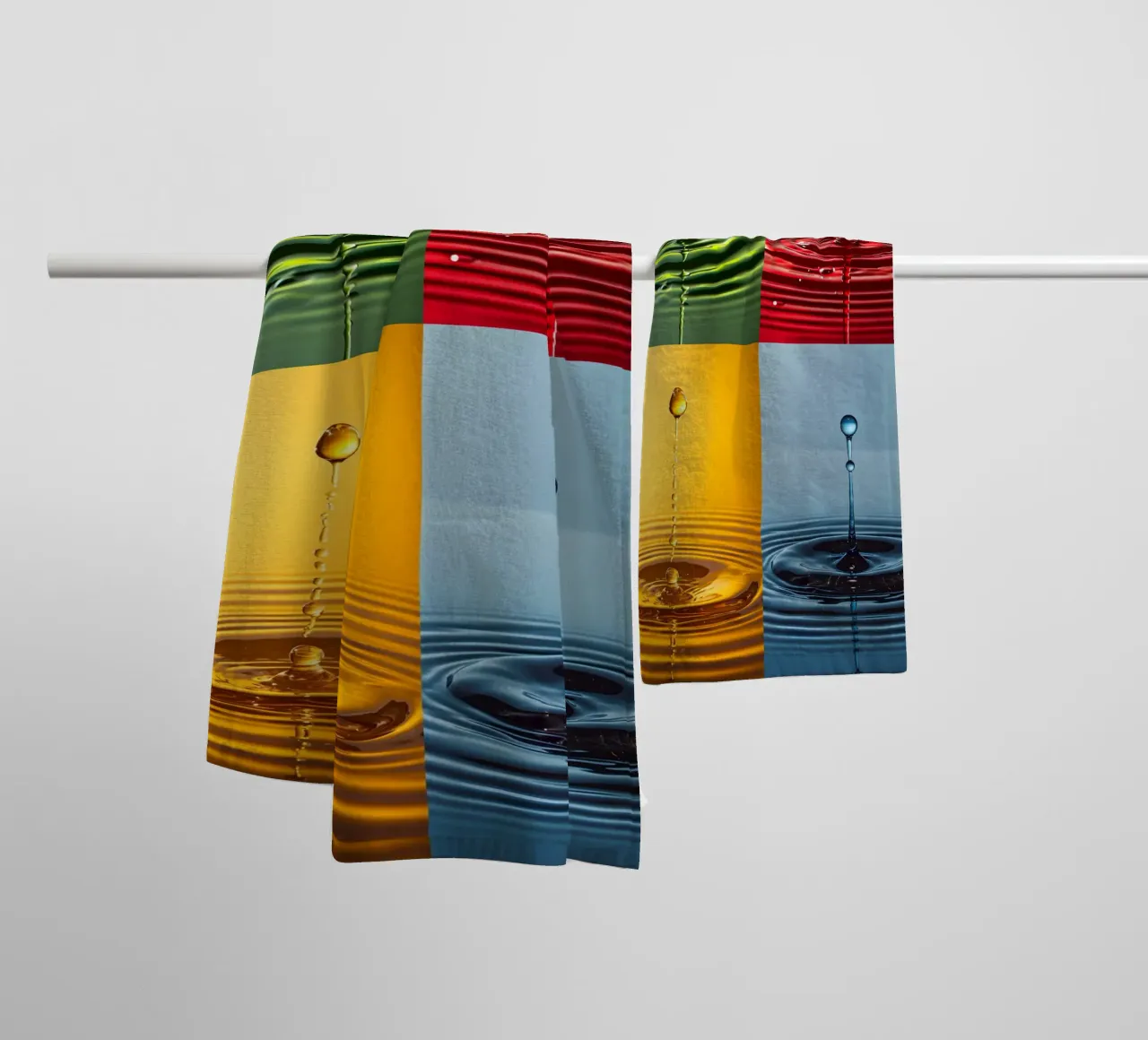 4 drops for Andy Warhol towel by M-Ulrich-Digital Art