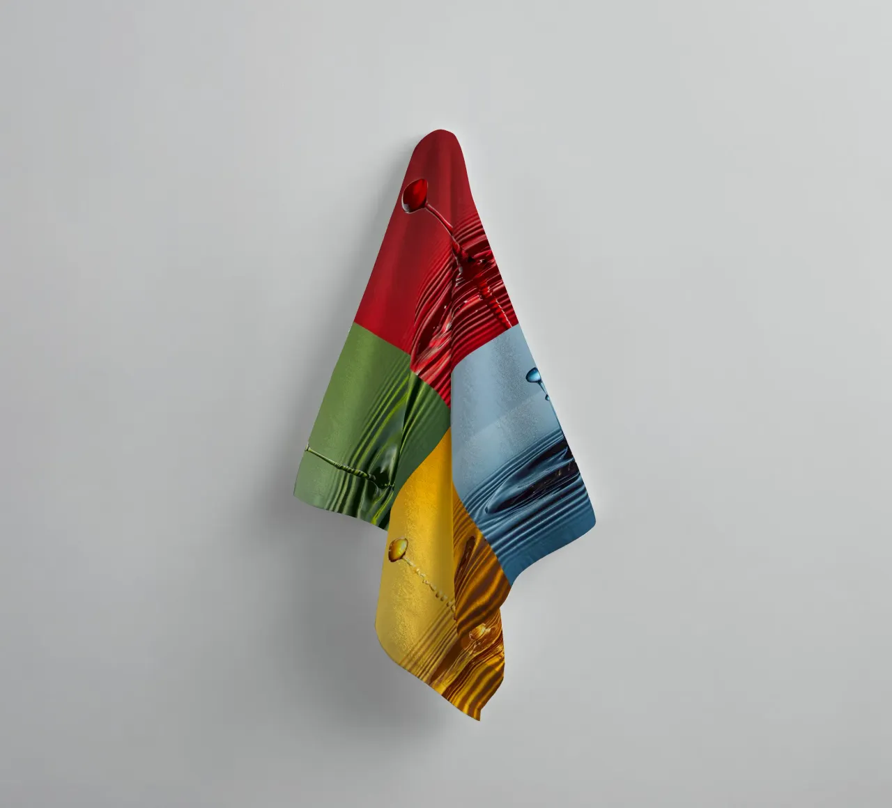 4 drops for Andy Warhol towel by M-Ulrich-Digital Art