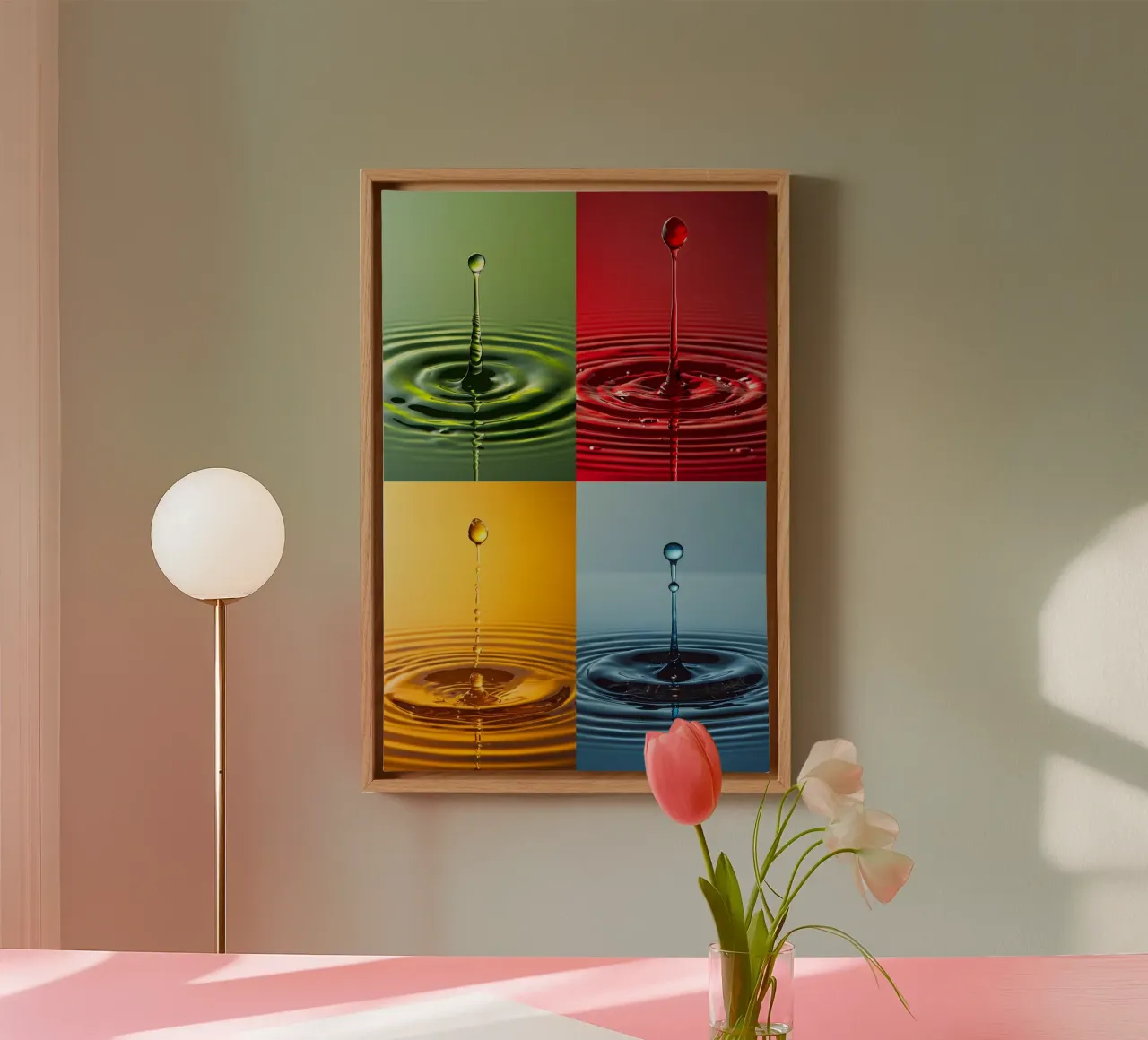 4 drops for Andy Warhol canvas by M-Ulrich-Digital Art