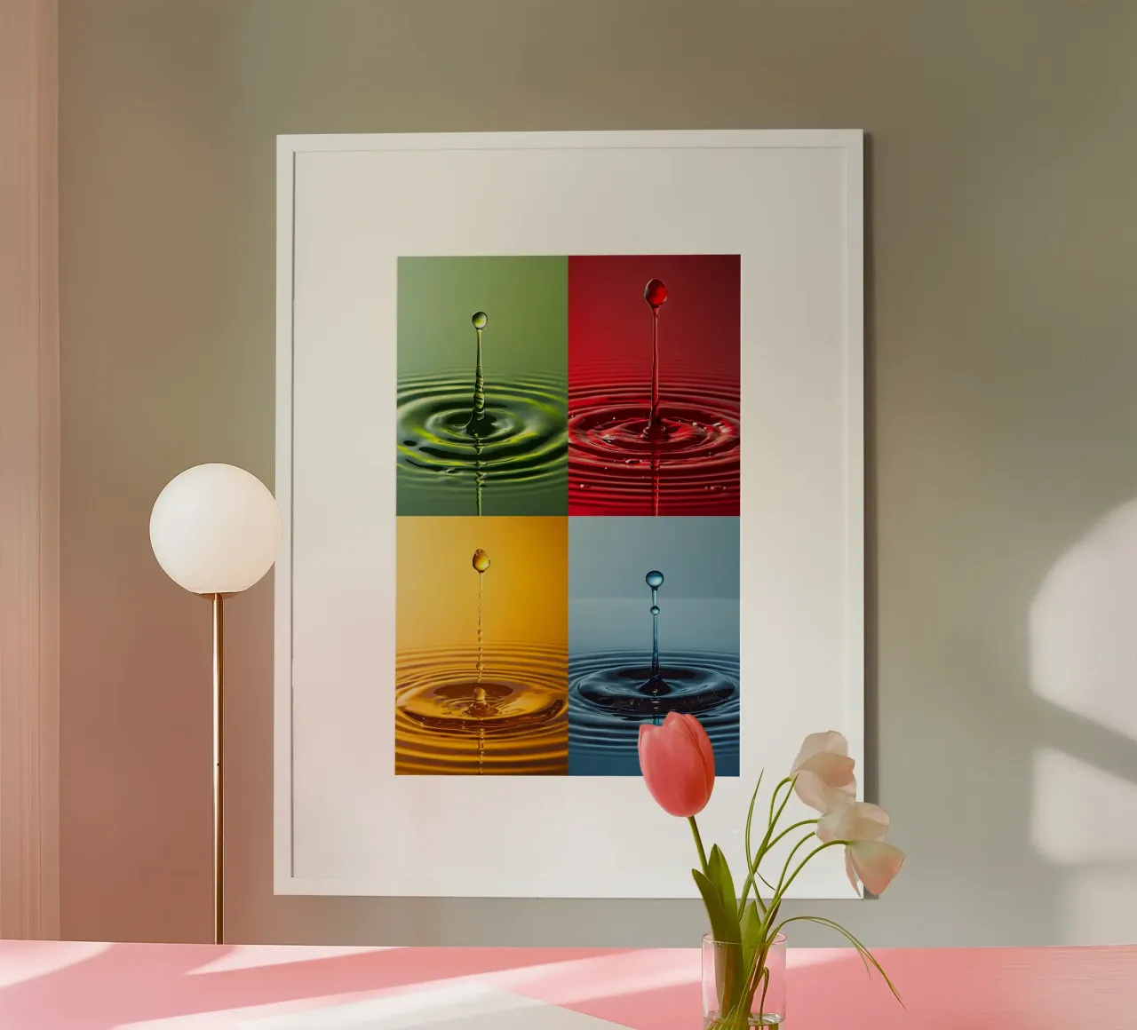 4 gocce per Andy Warhol poster da M-Ulrich-Digital Art