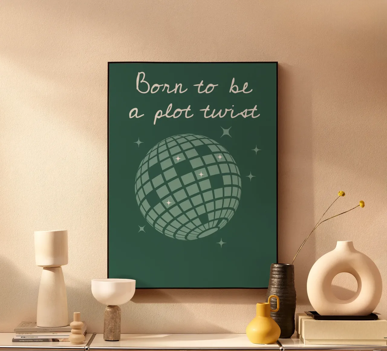 Plot Twist Disco alluminio dibond da vintageshop