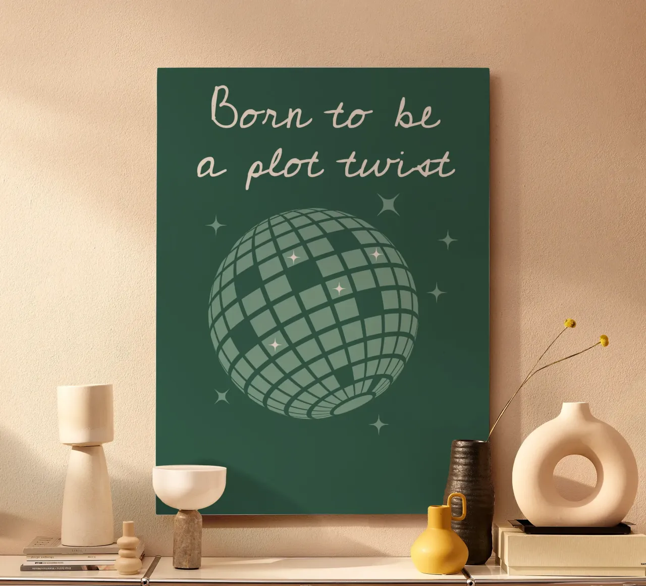 Plot Twist Disco alluminio dibond da vintageshop