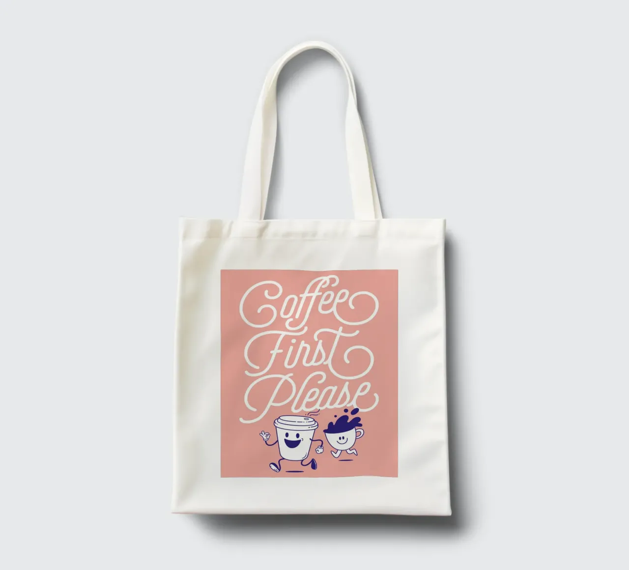Coffee first! borsa in juta da Tamsen Design