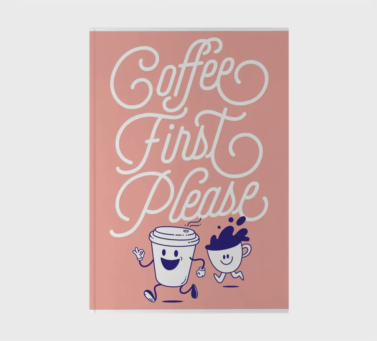 Coffee first! notebook by Tamsen Design