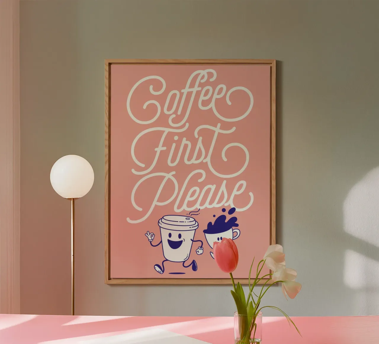 Coffee first! pannello forex da Tamsen Design