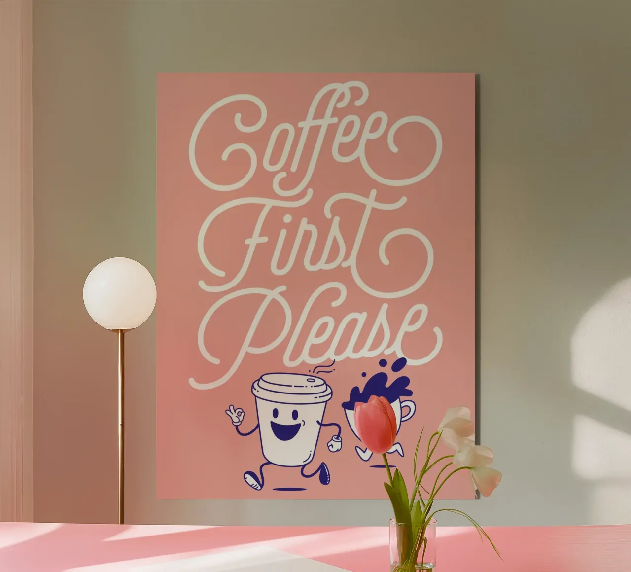 Coffee first! pannello forex da Tamsen Design