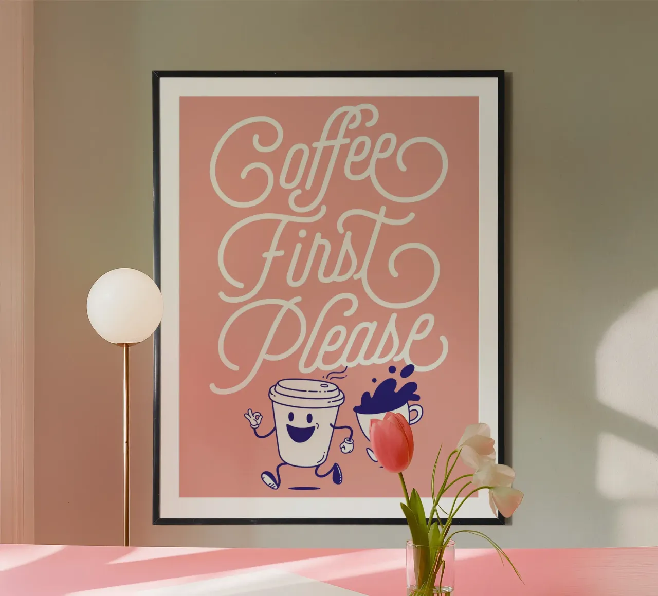 Coffee first! poster da Tamsen Design
