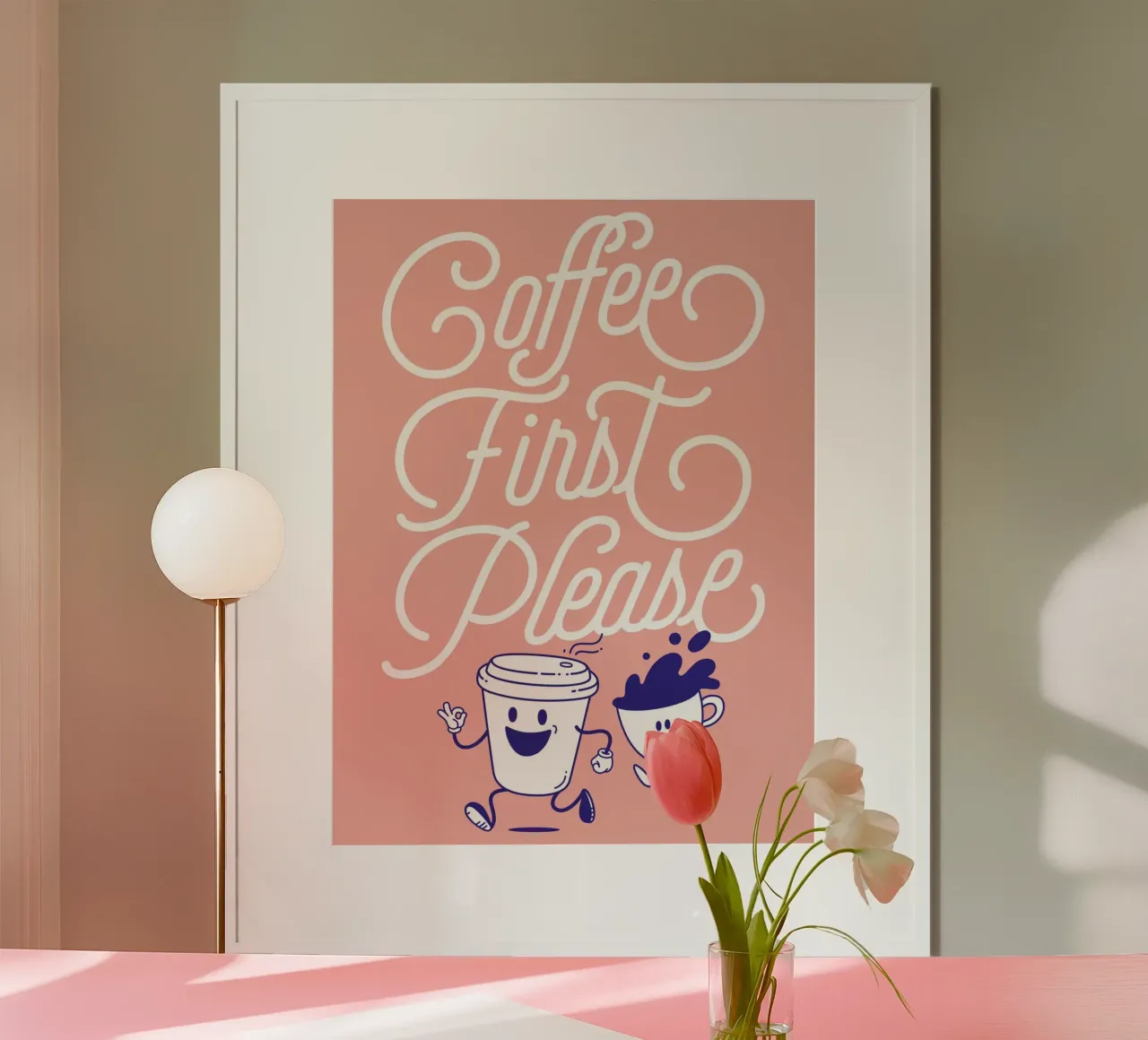 Coffee first! poster da Tamsen Design