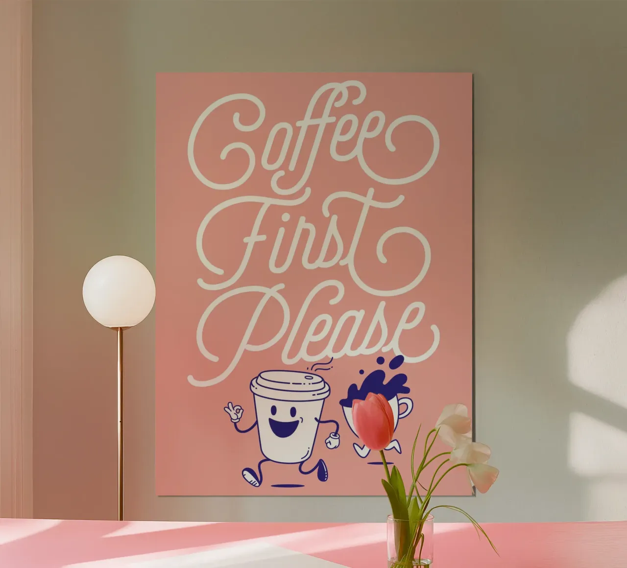 Coffee first! poster da Tamsen Design