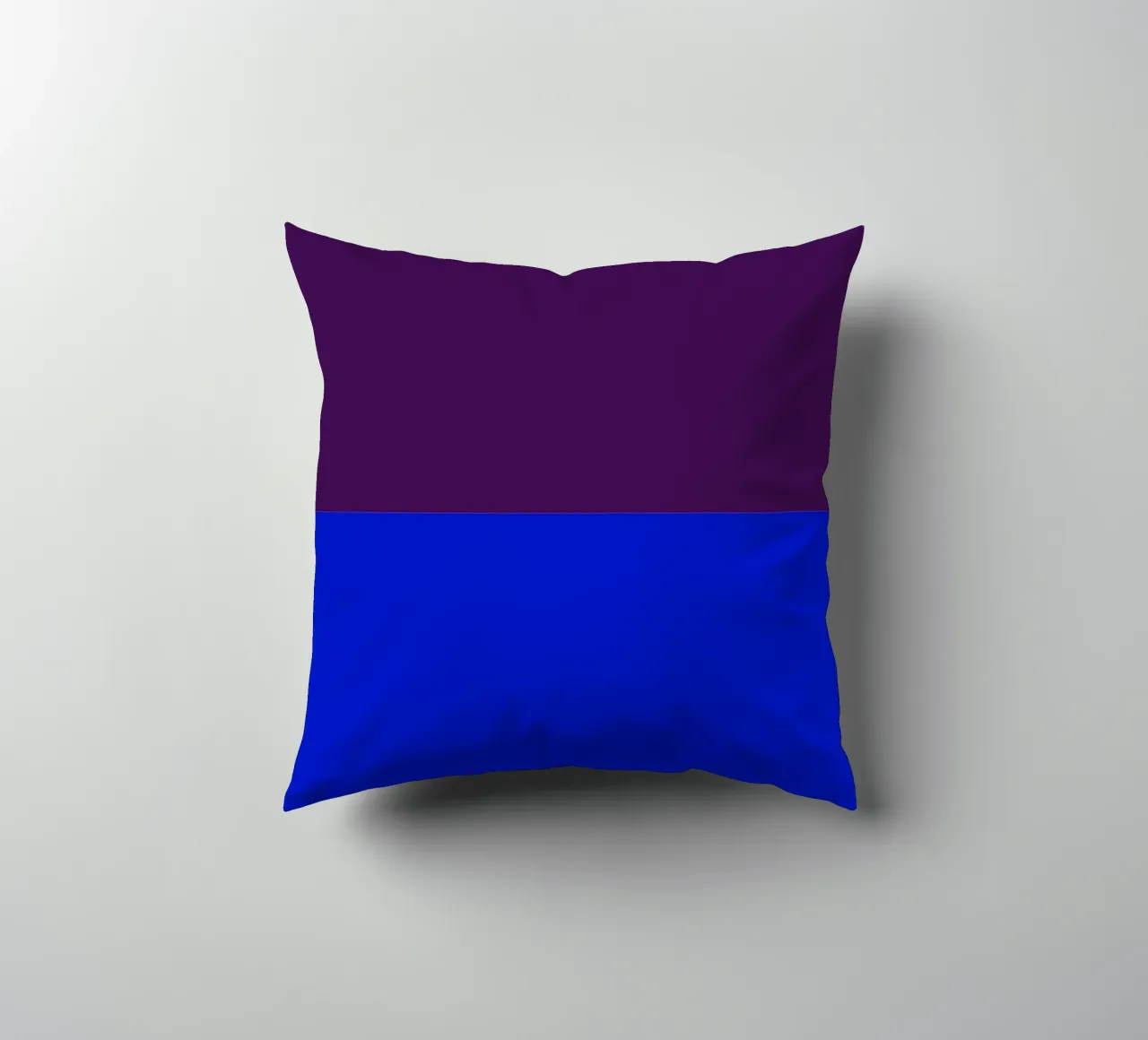 Merry Christmas Color Block Lila Blau cuscino da Sophie Augustin Illustration