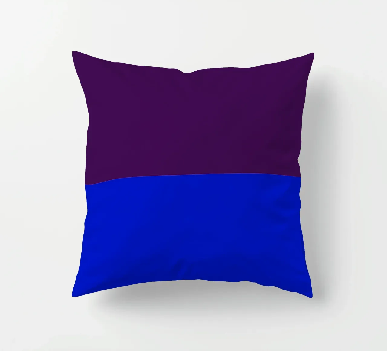 Merry Christmas Color Block Lila Blau cuscino da Sophie Augustin Illustration