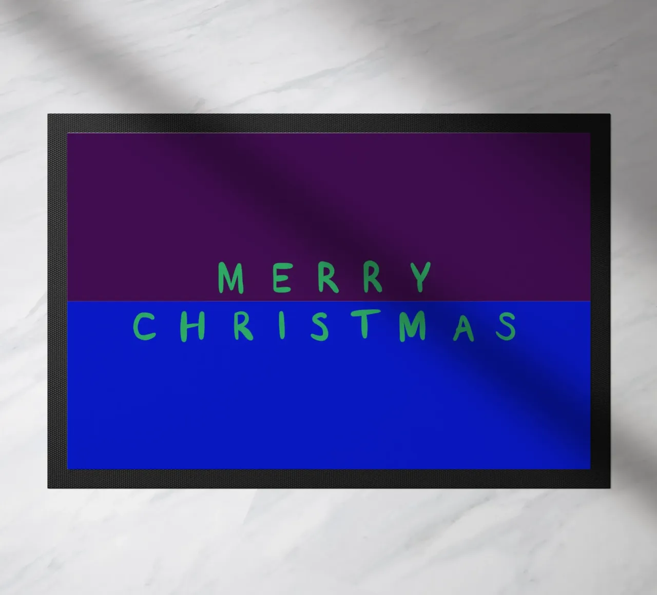 Merry Christmas Color Block Lila Blau zerbino da Sophie Augustin Illustration