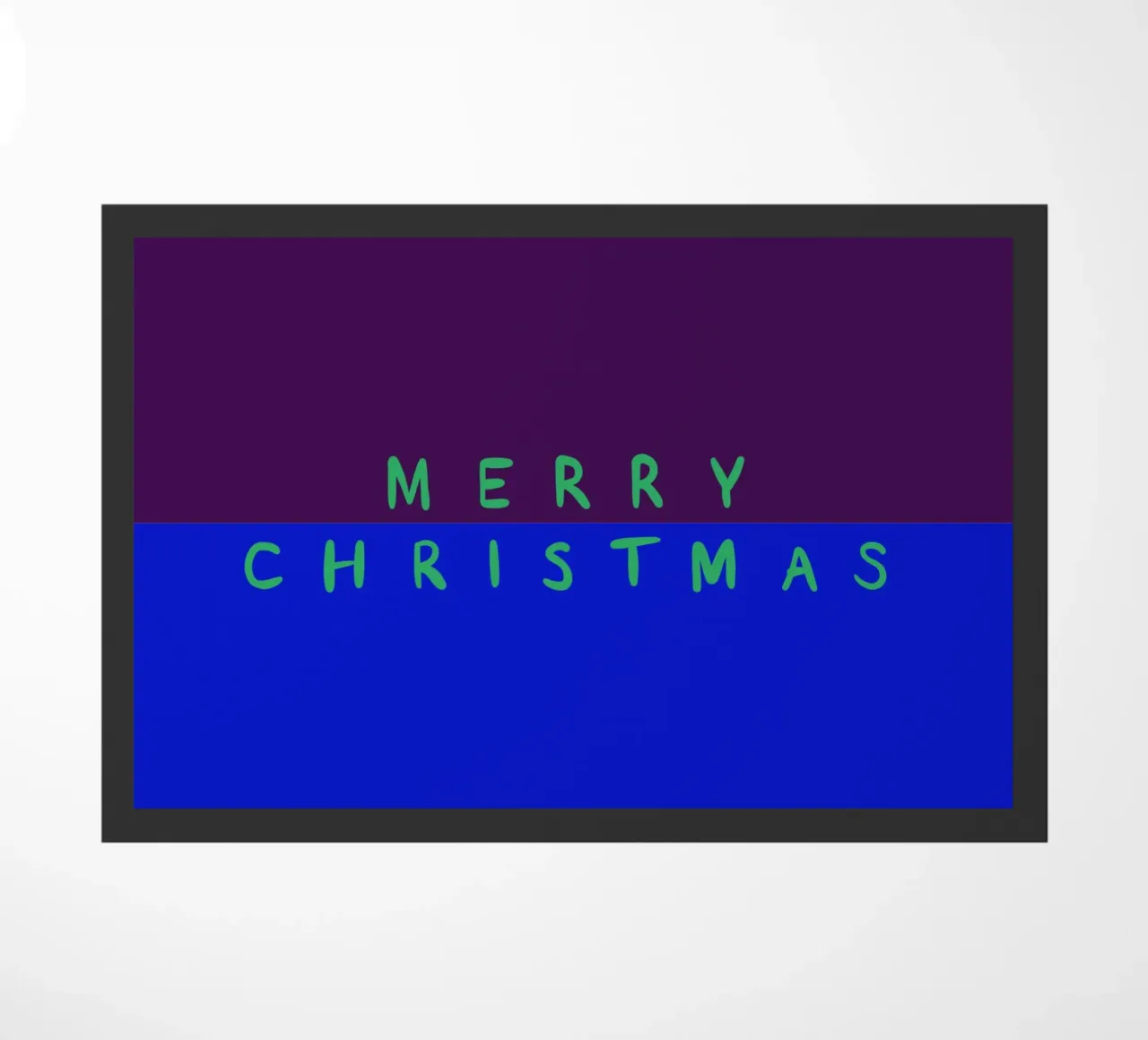 Merry Christmas Color Block Lila Blau zerbino da Sophie Augustin Illustration