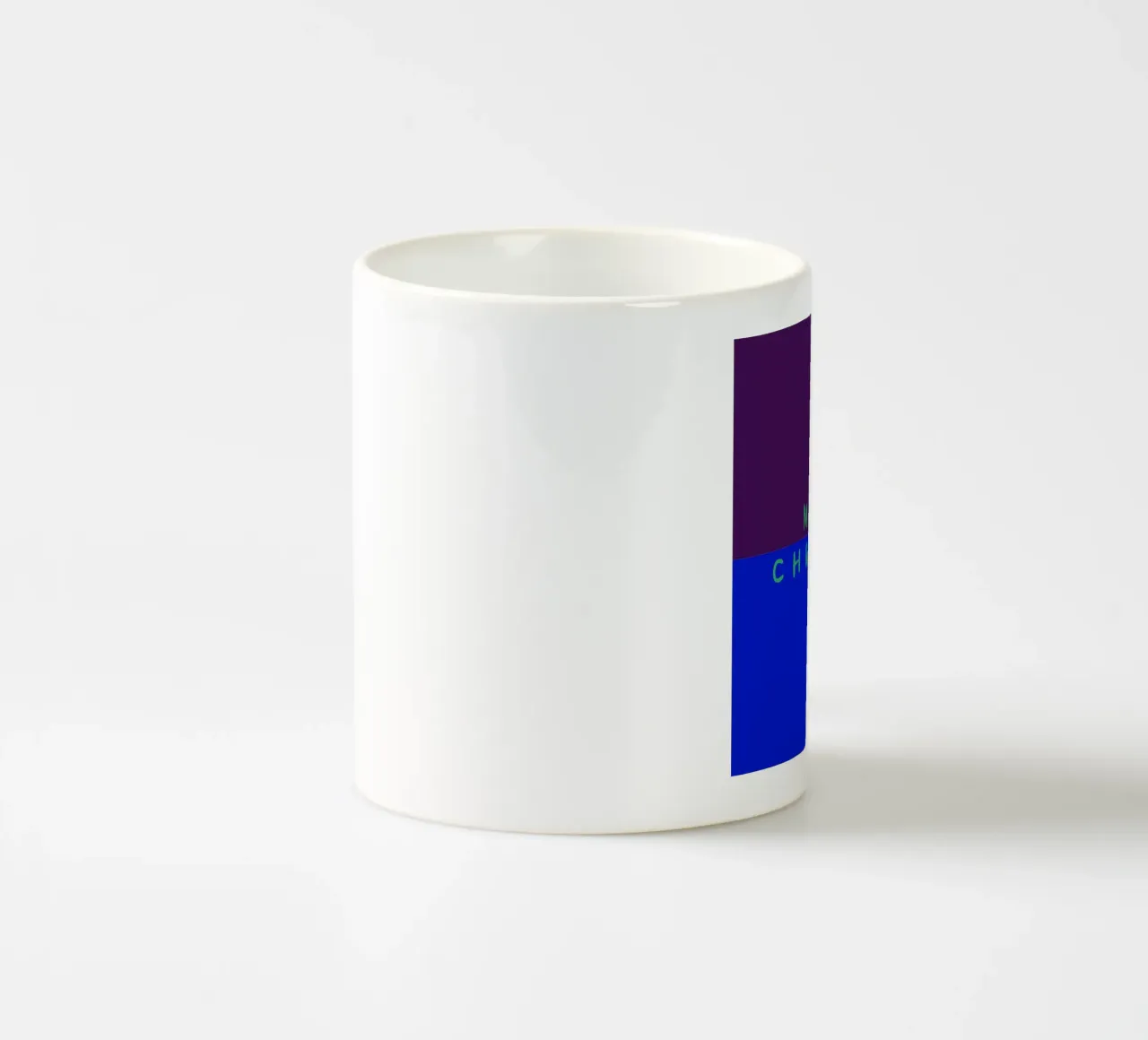 Merry Christmas Color Block Lila Blau tazza in ceramica da Sophie Augustin Illustration