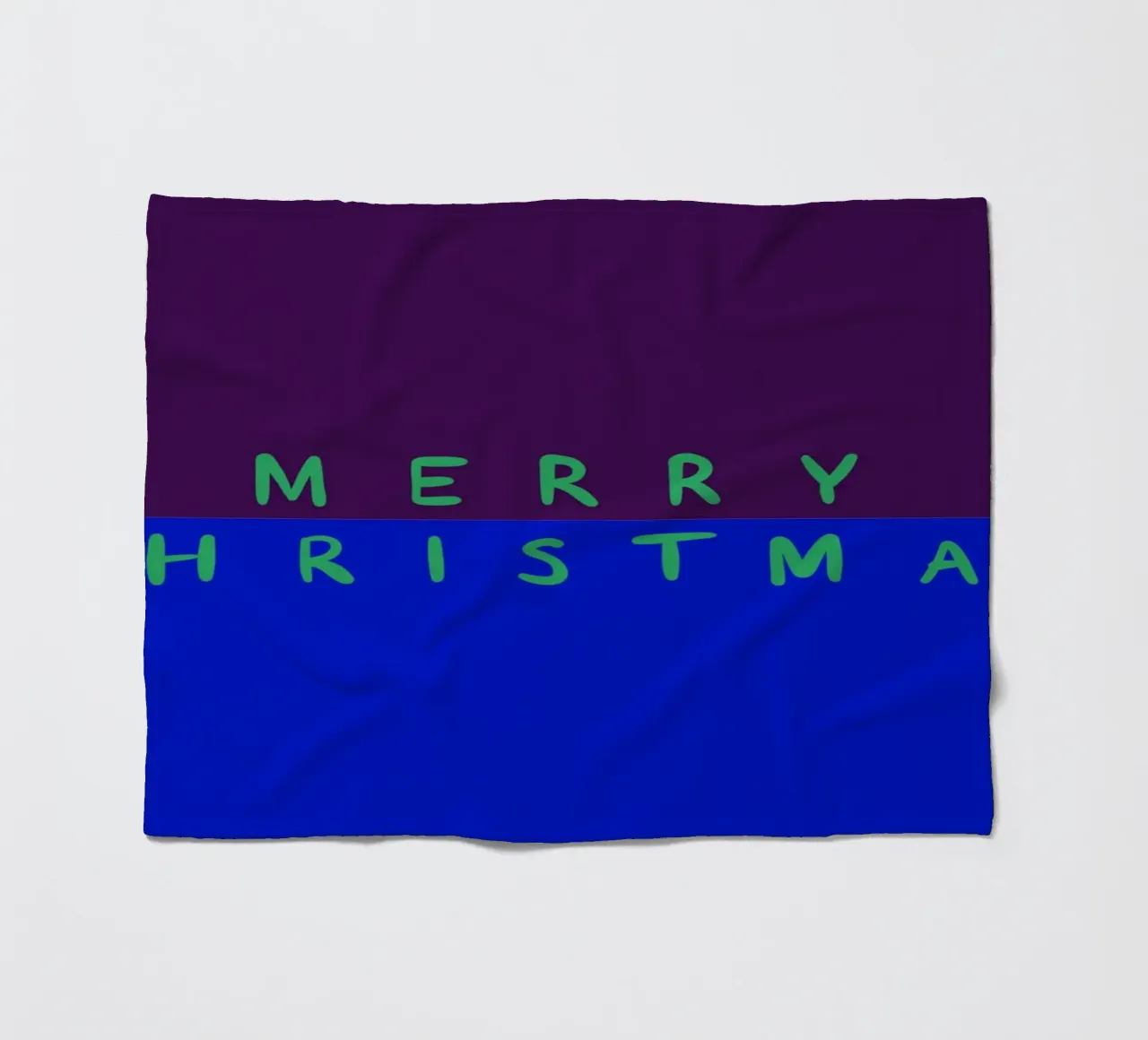 Merry Christmas Color Block Lila Blau coperta in pile da Sophie Augustin Illustration
