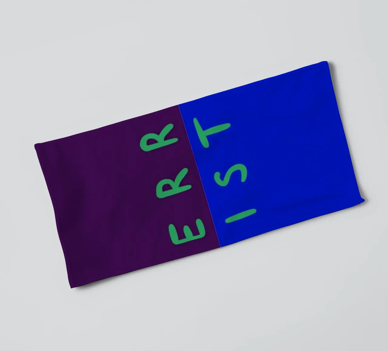Merry Christmas Color Block Lila Blau asciugamano da bagno da Sophie Augustin Illustration