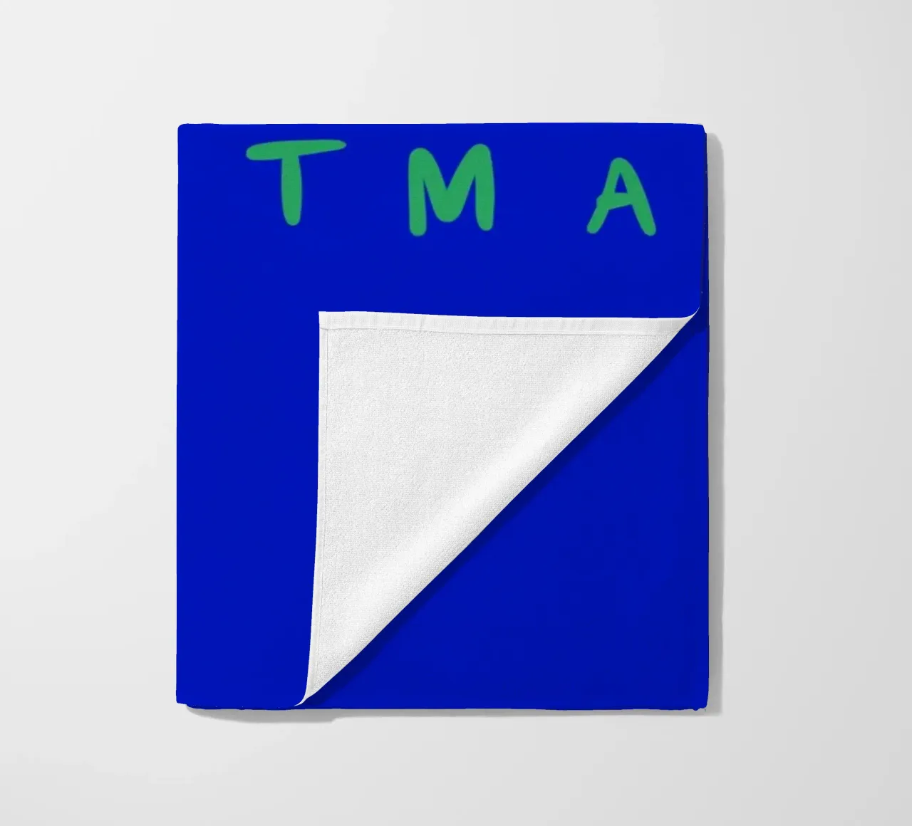 Merry Christmas Color Block Lila Blau telo mare da Sophie Augustin Illustration