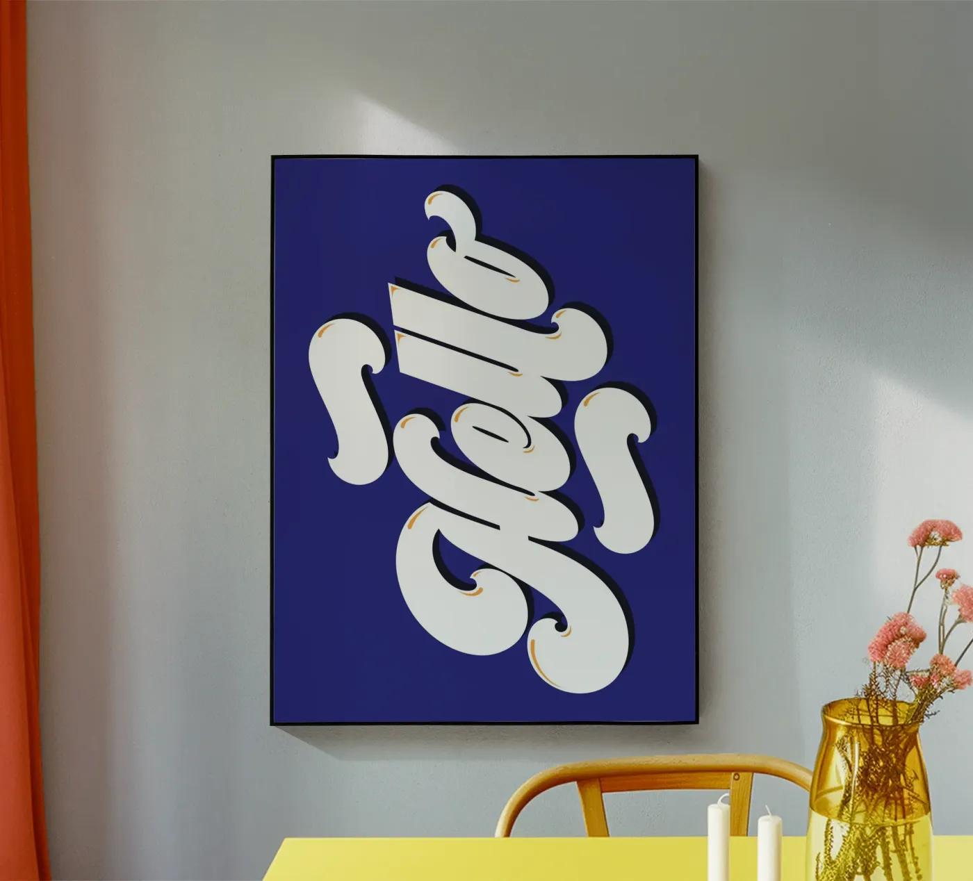 Hello Acryl-Glas von Tamsen Design