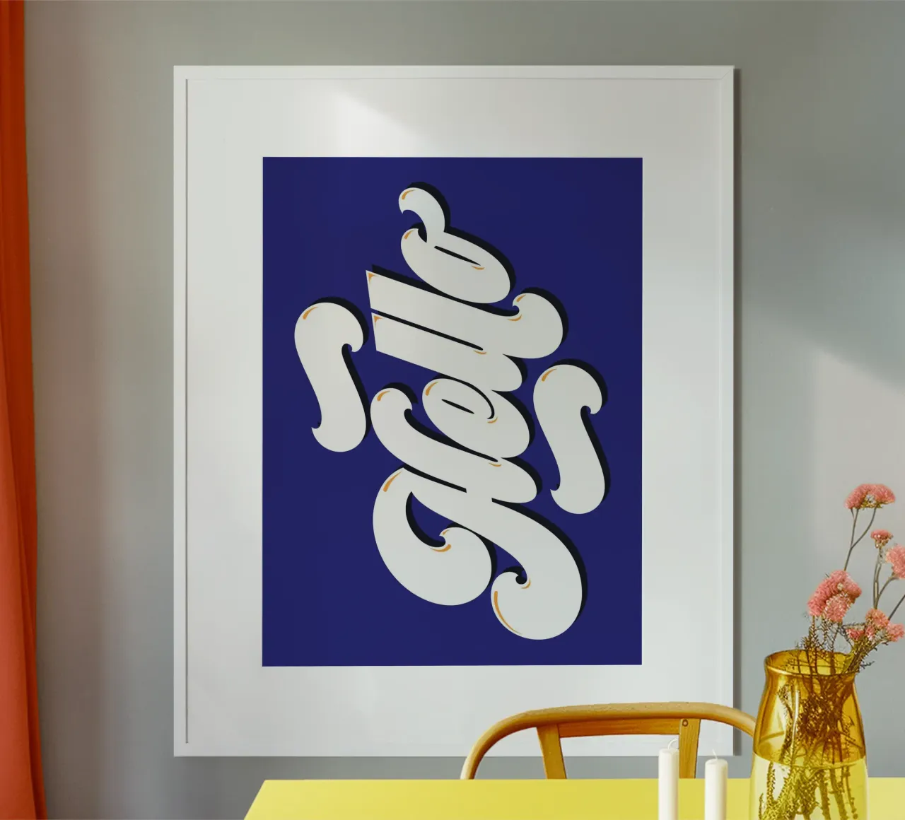 Hello poster by Tamsen Design