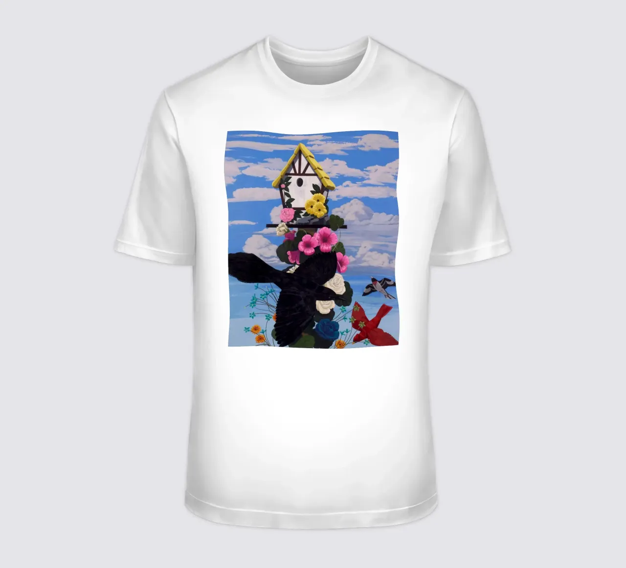 Corvi neri t-shirt da carol shop