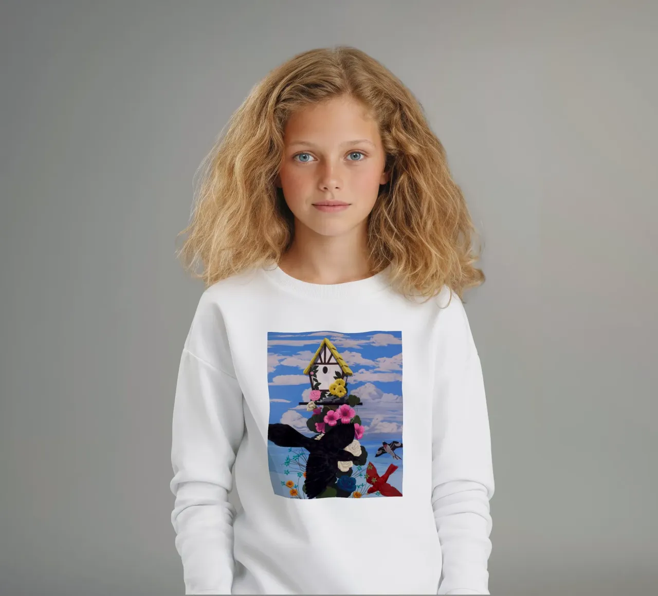 Corvi neri felpa bambino da carol shop