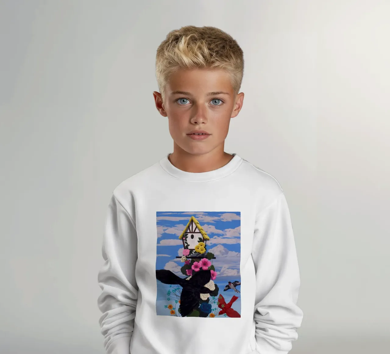 Corvi neri felpa bambino da carol shop