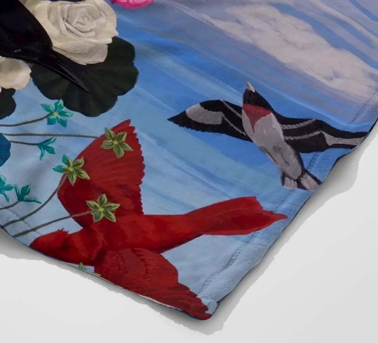 Corvi neri coperta in pile da carol shop