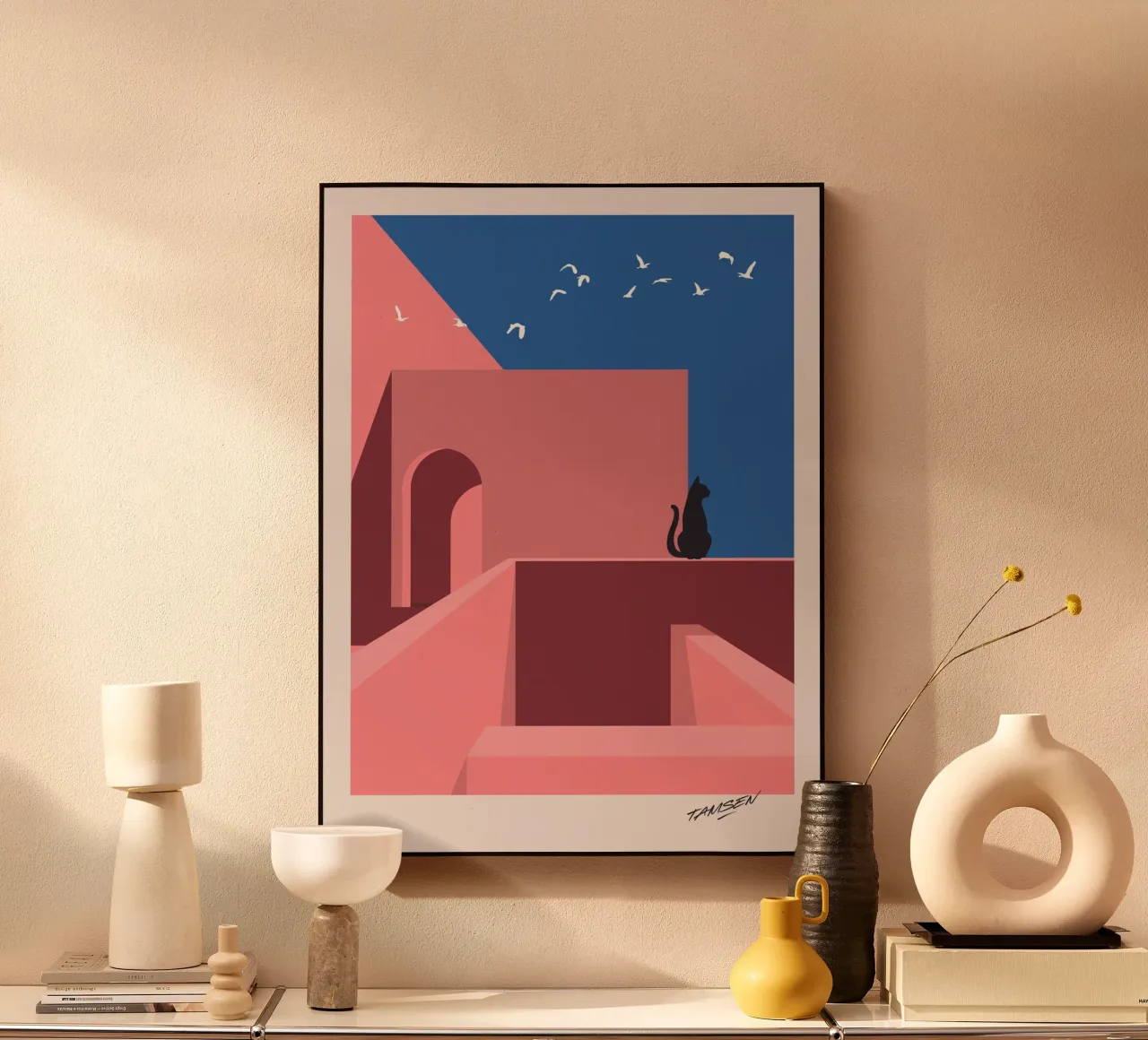 Cat.ch me if you can - 01 alluminio dibond da Tamsen Design